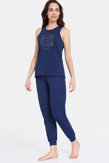 Buy Zivame Disney Knit Cotton Loungewear Set Medieval Blue at Rs